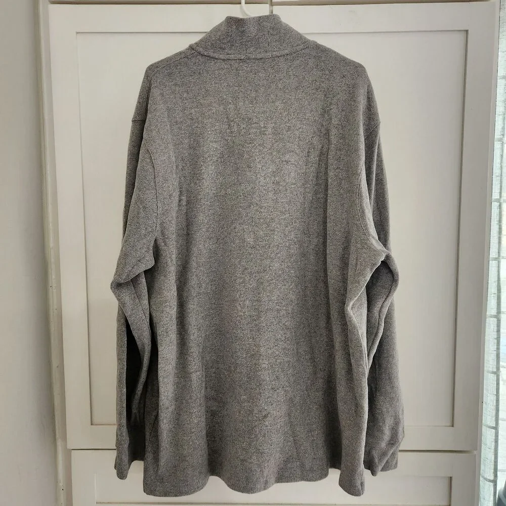 Polo Ralph Lauren Mens XXL Gray Estate Quarter Zip Jumper Pullover Sweater